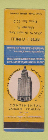 Matchbook Cover - Peter Curielli Insurance Chicago IL
