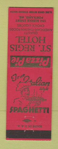 Matchbook Cover - St Regis Hotel Portland ME Italian Spaghetti