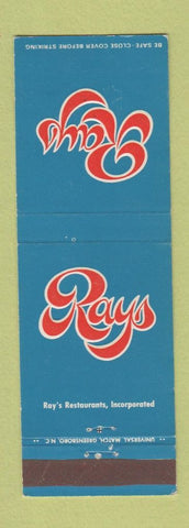 Matchbook Cover - Rays Restaurants
