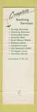 Matchbook Cover - Union State Bank Wautoma Plainfield Wild Rose Redgranite WI