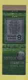 Matchbook Cover - Suffolk Franklin Savings Bank Boston? WEAR