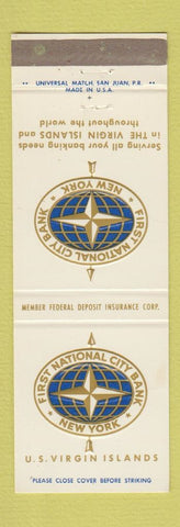 Matchbook Cover - First National City Bank New York Virgins Islands