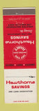 Matchbook Cover - Hawthorne Savings Los Angeles CA