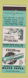 Matchbook Cover - Freshrap Waxed Paper girlie Badger Paper Peshtigo WI