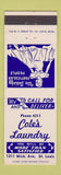 Matchbook Cover - Cole's Laundry girlie low phone # St Louis MI