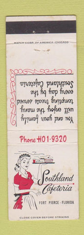 Matchbook Cover - Southland Cafeteria Fort Pierce FL girlie WEAR