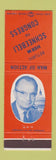 Matchbook Cover - Herm Schneebeli Congress Election PA Pennsylvania