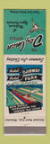 Matchbook Cover - Deglman Hotels Girlie Ojibway Park Sault Ste Marie MI