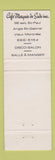 Matchbook Cover - Marquis De Sade Montreal QC