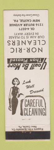 Matchbook Cover - Nor Ric Cleaners New Castle PA