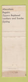 Matchbook Cover - Nor Ric Cleaners New Castle PA
