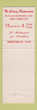 Matchbook Cover - Colony Restaurant New York City