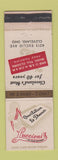 Matchbook Cover - Luccioni's Italian Restaurant Cleveland OH WEAR