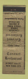 Matchbook Cover - Coronet Restaurant New York City WEAR
