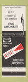 Matchbook Cover - Raytheon Tubes Radio Electronic Parts Fort Lauderdale FL