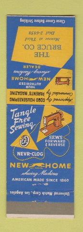 Matchbook Cover - New Home Sewing MAChines Bruce Company