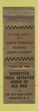 Matchbook Cover - Rochester Tribe Order of Red Men Rochester NY WORN