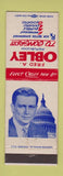 Matchbook Cover - Fred Obley Congress Election PA Pennsylvania