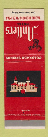 Matchbook Cover - Antlers Hotel Colorado Springs Pikes Peak