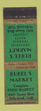 Matchbook Cover - Rubel's Market Grocery Hollywood CA WEAR