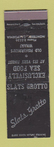 Matchbook Cover - Slats Grotto Monterey CA WEAR