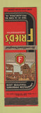 Matchbook Cover - Fried's Restaurant Philadelphia PA