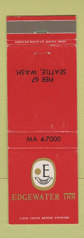 Matchbook Cover - Edgewater Inn Seattle WA WEAR