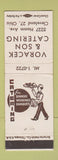 Matchbook Cover - Voracek Son Catering Cleveland OH