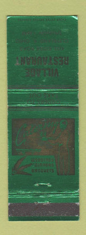 Matchbook Cover - Village Restaurant Cleveland OH WEAR