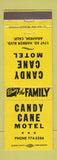 Matchbook Cover - Candy Cane Motel Anaheim CA