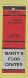Matchbook Cover - Marty's Food Center Los Angeles CA grocery WEAR