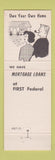 Matchbook Cover - Federal Savings and Loan Wilkes Barre PA