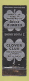 Matchbook Cover - Clvoer Club  Portland OR? WORN