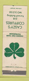Matchbook Cover - Casey's Coiffures Salon clover WEAR