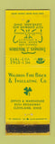 Matchbook Cover - Waldron Fire Brick Insulating Cleveland OH  WORN