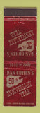 Matchbook Cover - Dan Cohen's 1941 Shreveport LA WORN