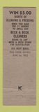 Matchbook Cover - Beck and Beck PA Cleaning