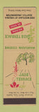 Matchbook Cover - Jade Terrace Seattle WA Chinese