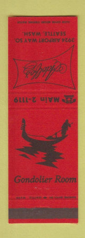 Matchbook Cover - Adolfo's Restaurant Seattle WA Italian