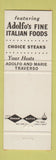 Matchbook Cover - Adolfo's Restaurant Seattle WA Italian