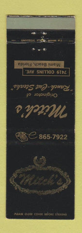 Matchbook Cover - Mitch's Restaurant Miami Beach FL