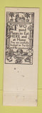 Matchbook Cover - Bink's Oakland CA restaurant WEAR