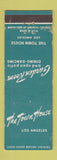 Matchbook Cover - The Town House Los Angeles CA WORN