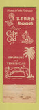 Matchbook Cover - The Town House Los Angeles CA WORN