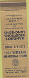 Matchbook Cover - Matchbook Cover American Legion Scotia NY