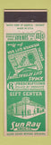 Matchbook Cover - Sun Ray Drug Stores Mennen Gift Box after shave