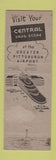 Matchbook Cover - Central Drug Stores PA Pittsburgh Airport