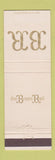 Matchbook Cover - Brass Rail New York City