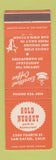 Matchbook Cover - Gold Nugget Restaurant San Rafael CA