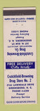 Matchbook Cover - Crutchfield Browning Drugs Greensboro NC WEAR